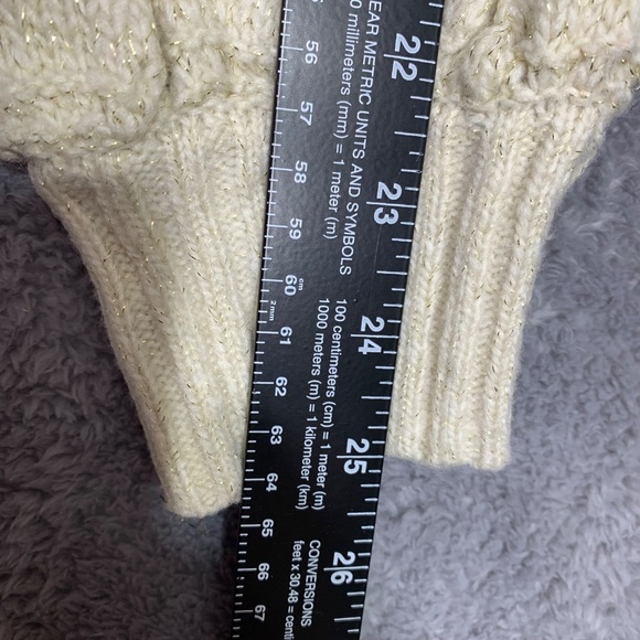 Time and Tru Women’s Sweater XL Beige Cream Open Knit Long Sleeve Pullover - Picture 4 of 7
